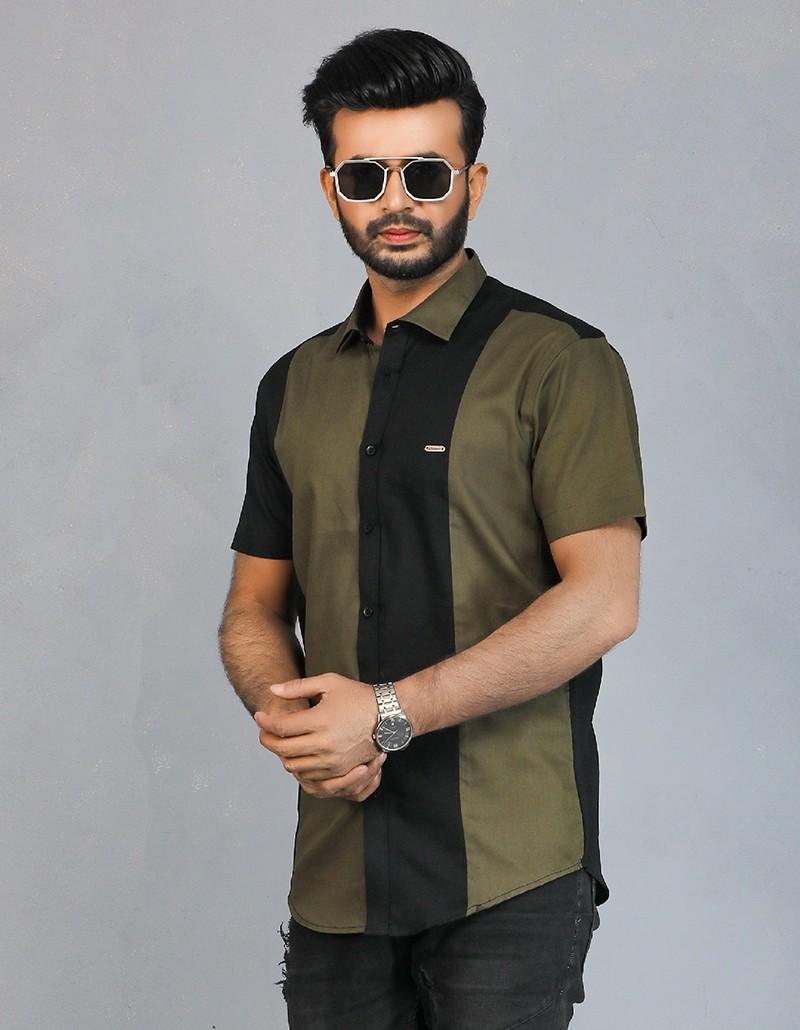 Men’s Half Sleeve Casual Shirt- 2100S