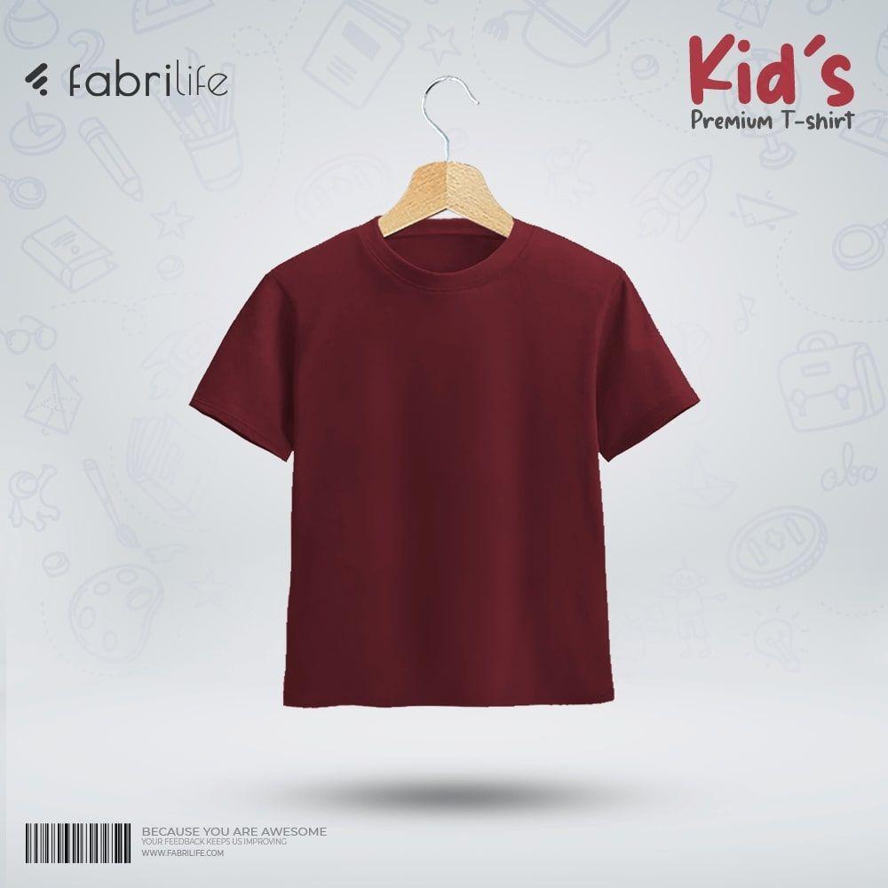 Kids Premium Blank T-shirt - Red Wine