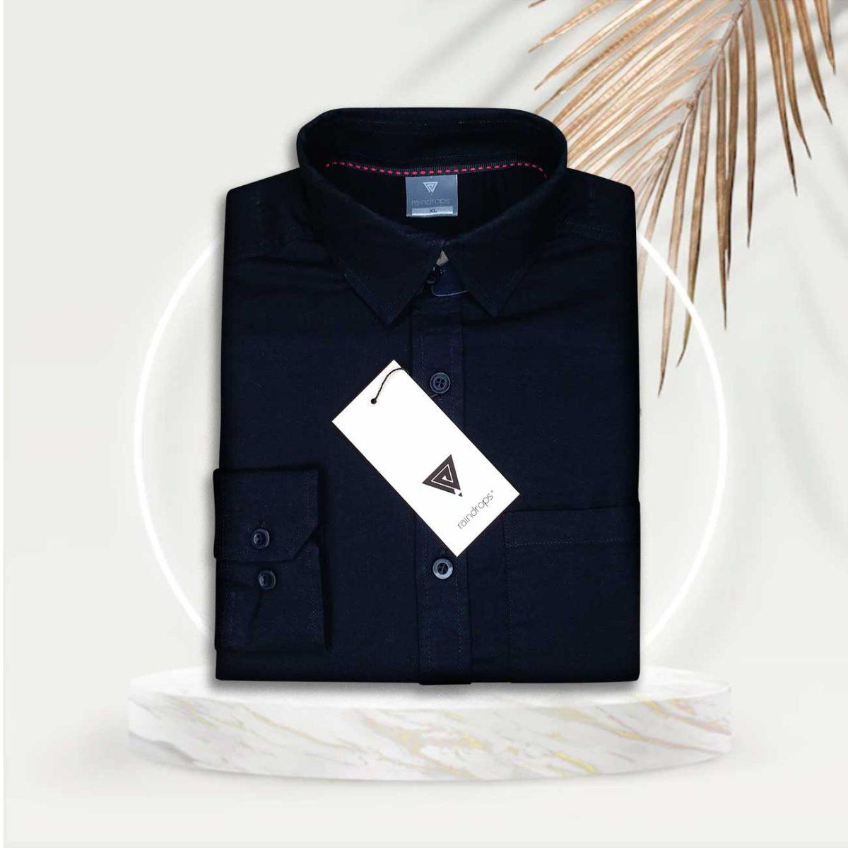 Casual Navy Blue Shirt
