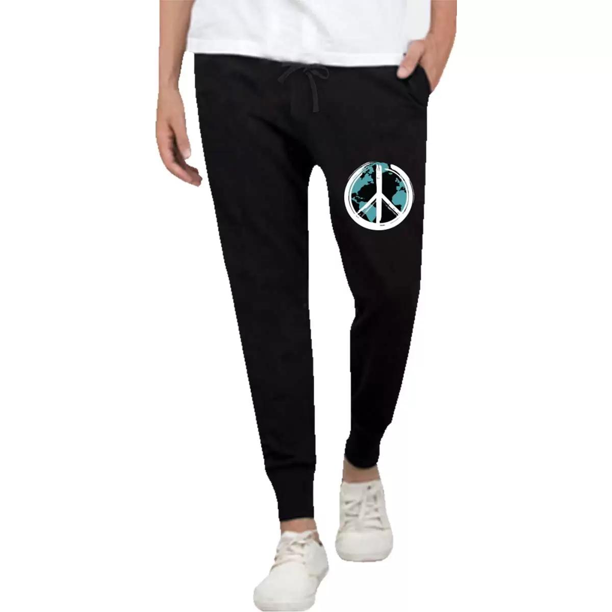 World Peace Black Joggers