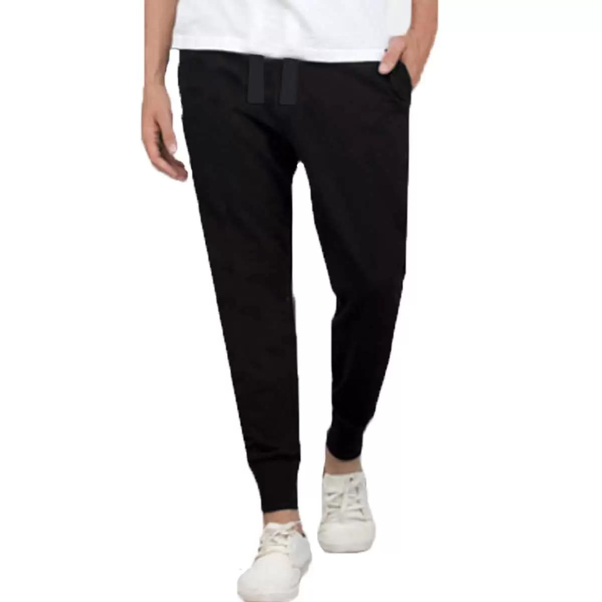 Jet Black Basic Joggers