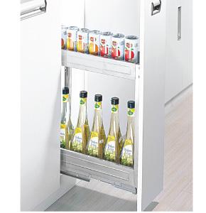 WellMax WDB 23B Spice Rack Drawer Basket SS