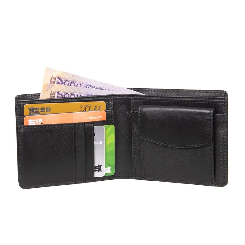 Black Classic Leather Wallet SB-W166