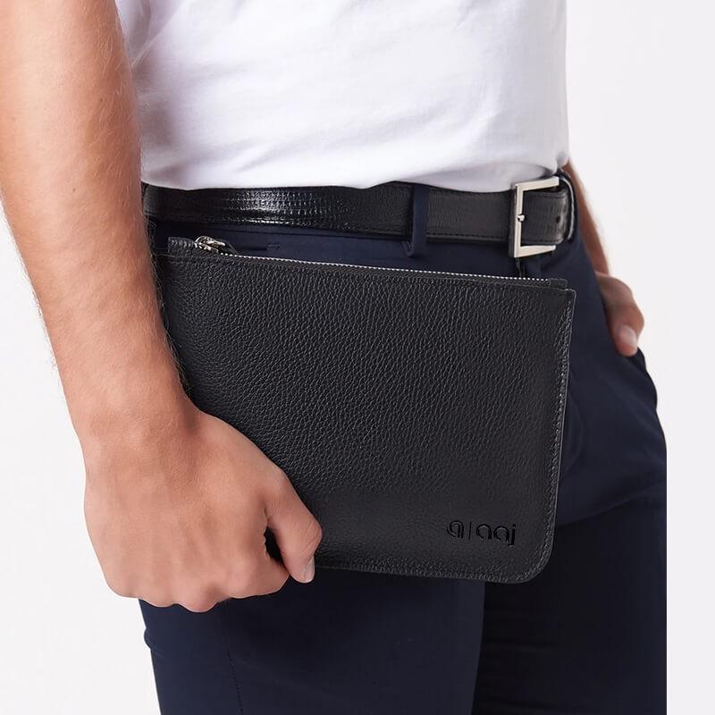 Leather Zipper Pouch SB-ZP01