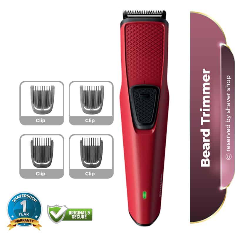 PHILIPS BT1235/15 Trimmer For Men (Maroon)