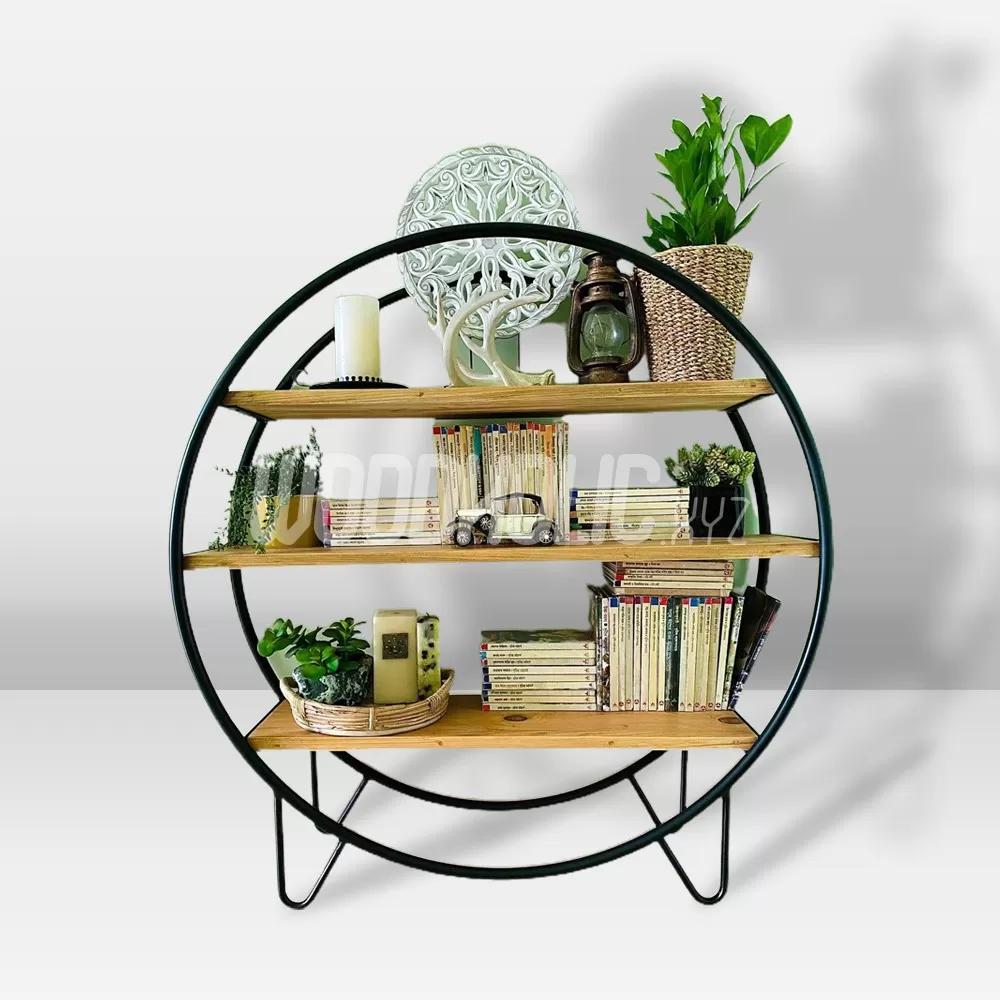 Wooden Pot Stand and Book Shelves