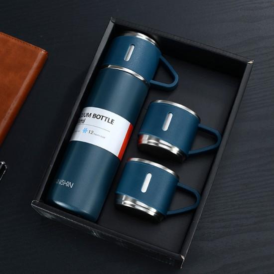 3 in 1 Vacuum Insulated Thermal Flask Set