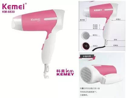 Kemei KM-6830 Hair Dryer  (1200 W, Pink)