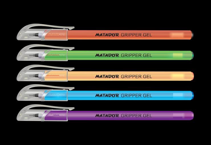 Matador Gripper Gel Ballpen (Black)