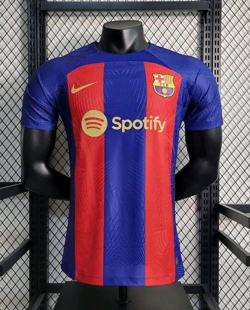 Barcelona Home Kit Player Edition 23/24 Season Short Sleeves Football Jersey