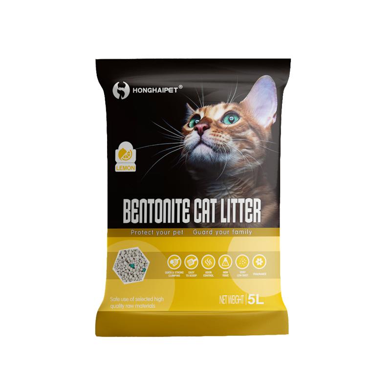 Honghai Pet bentonite Cat Litter Lemon 5L