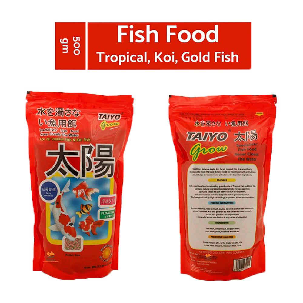 Taiyo Grow Fish Food Pouch 500gm