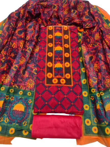 Digital Print Swiss Cotton 3 Piece  3A-100