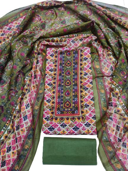 Digital Print Swiss Cotton 3 Piece  3A-105