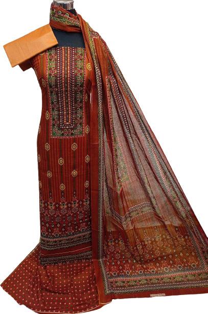 Exclusive Cotton Kalamkari 3 Piece 3R-K28