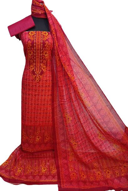 Exclusive Cotton Kalamkari 3 Piece 3R-K30