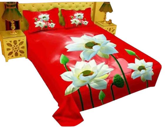 Cotton Panel Bedsheet King Size. ST-351
