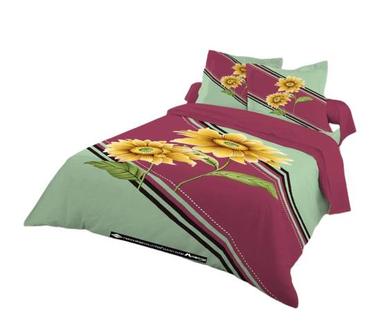 Cotton Panel Bedsheet King Size. ST-358