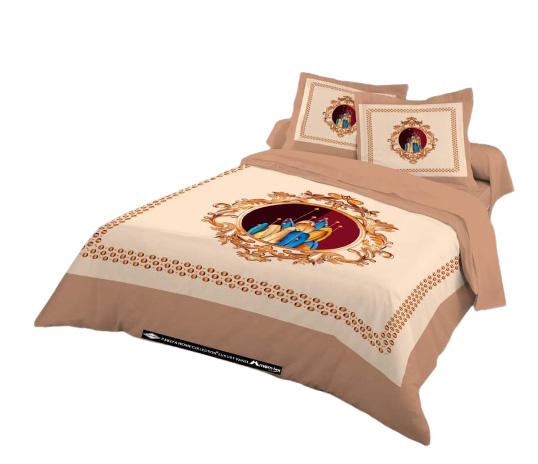 Cotton Panel Bedsheet King Size. ST-362