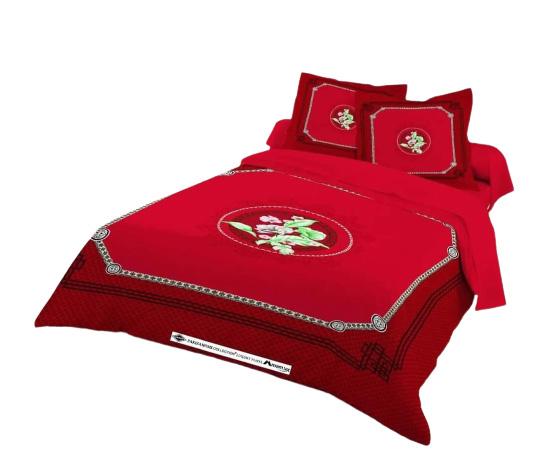 Cotton Panel Bedsheet King Size. ST-364