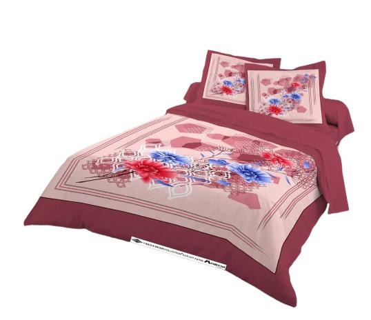 Cotton Panel Bedsheet King Size. ST-365