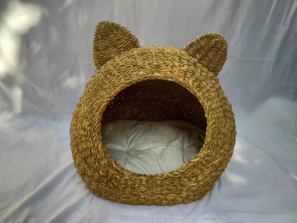 Pet Cat wicker House Panda Shaped