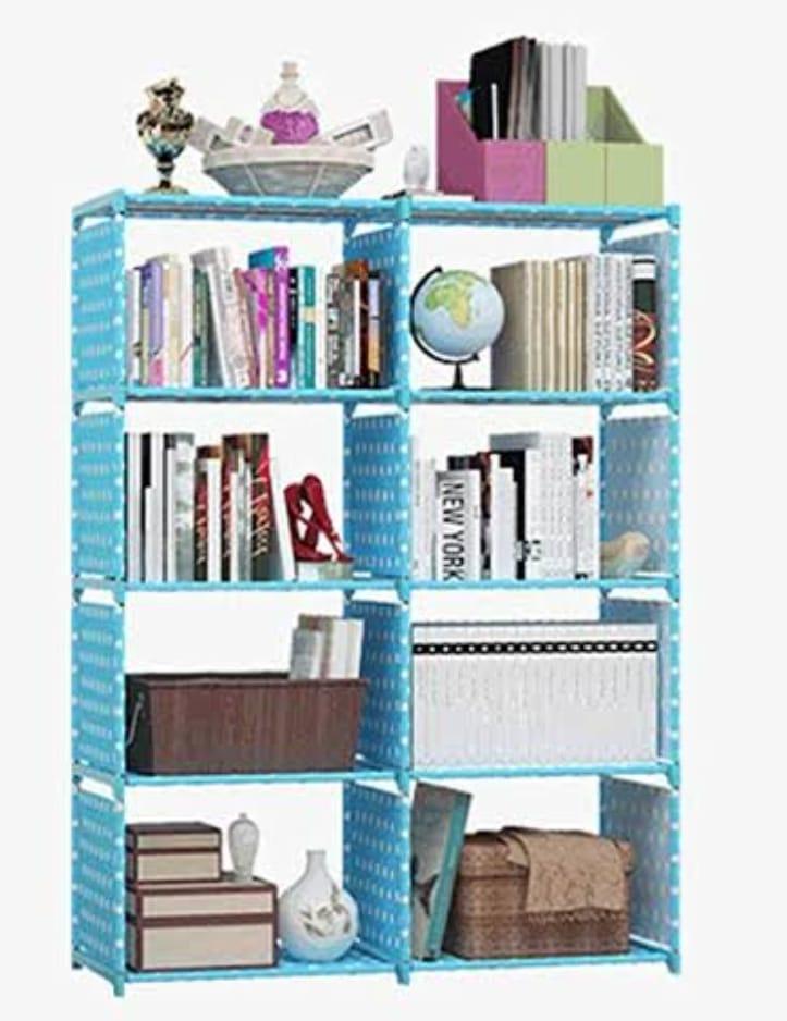 portable folding book shelf Blue colour