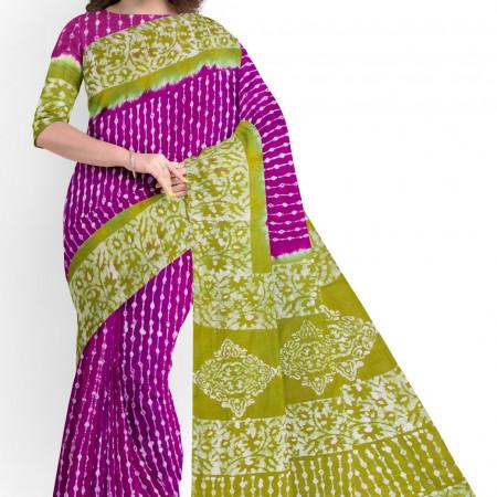 Cotton Batik Saree mt-2268