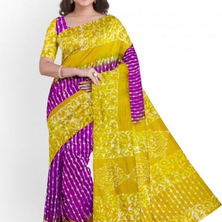 Cotton Batik Saree mt-2183