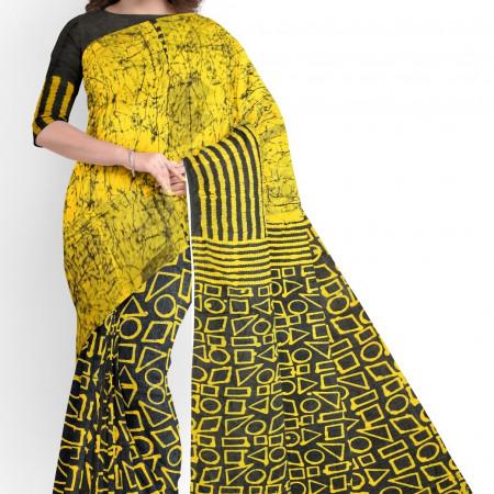 Cotton Batik Saree mt-2174