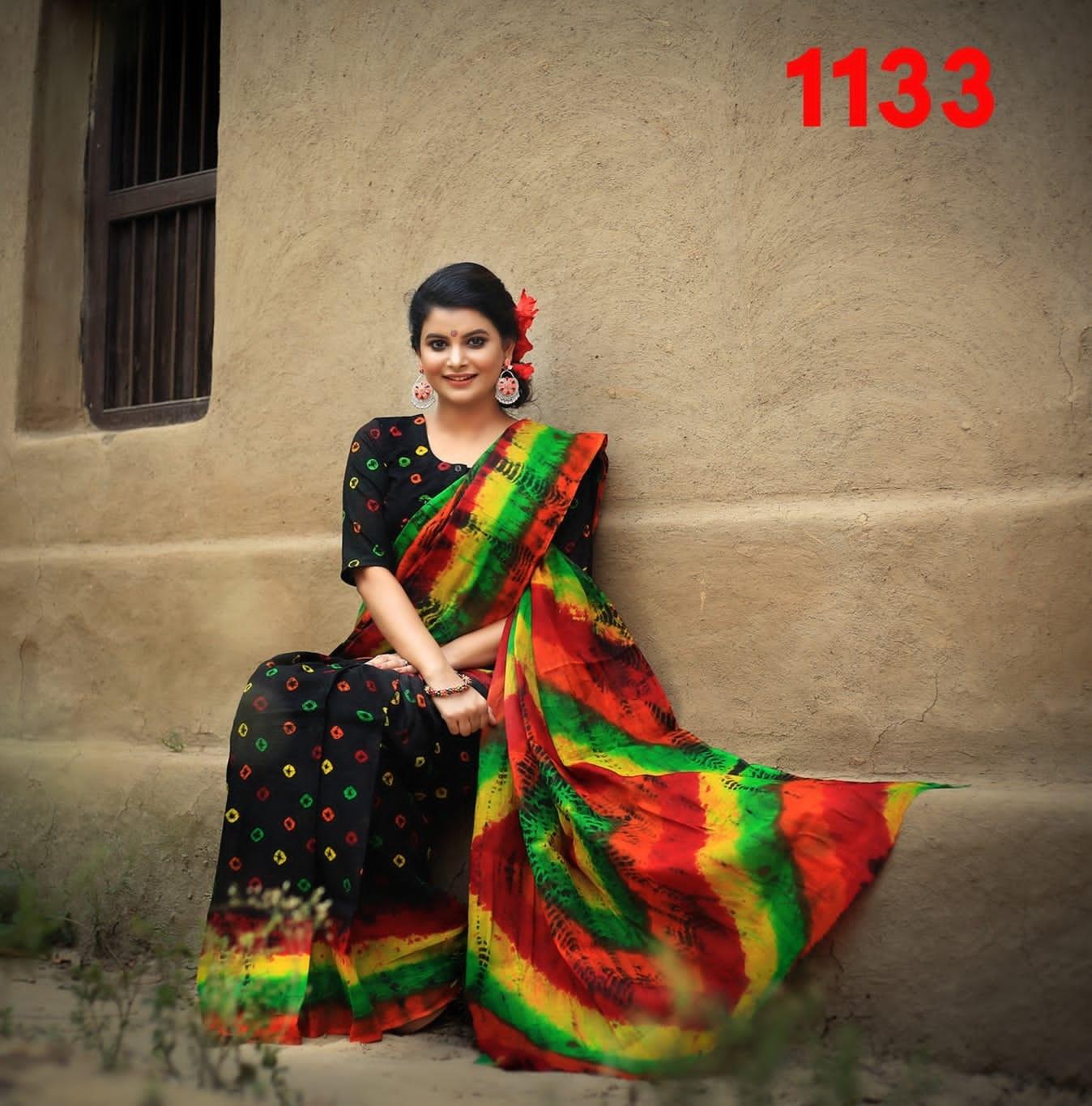 Cotton Batik Saree bd-1133