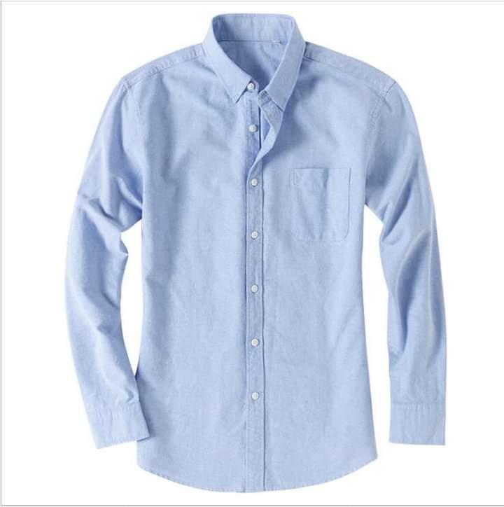 Solid collar shirt