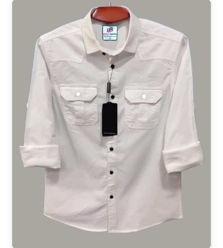 Solid collar shirt