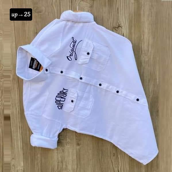 Solid collar shirt