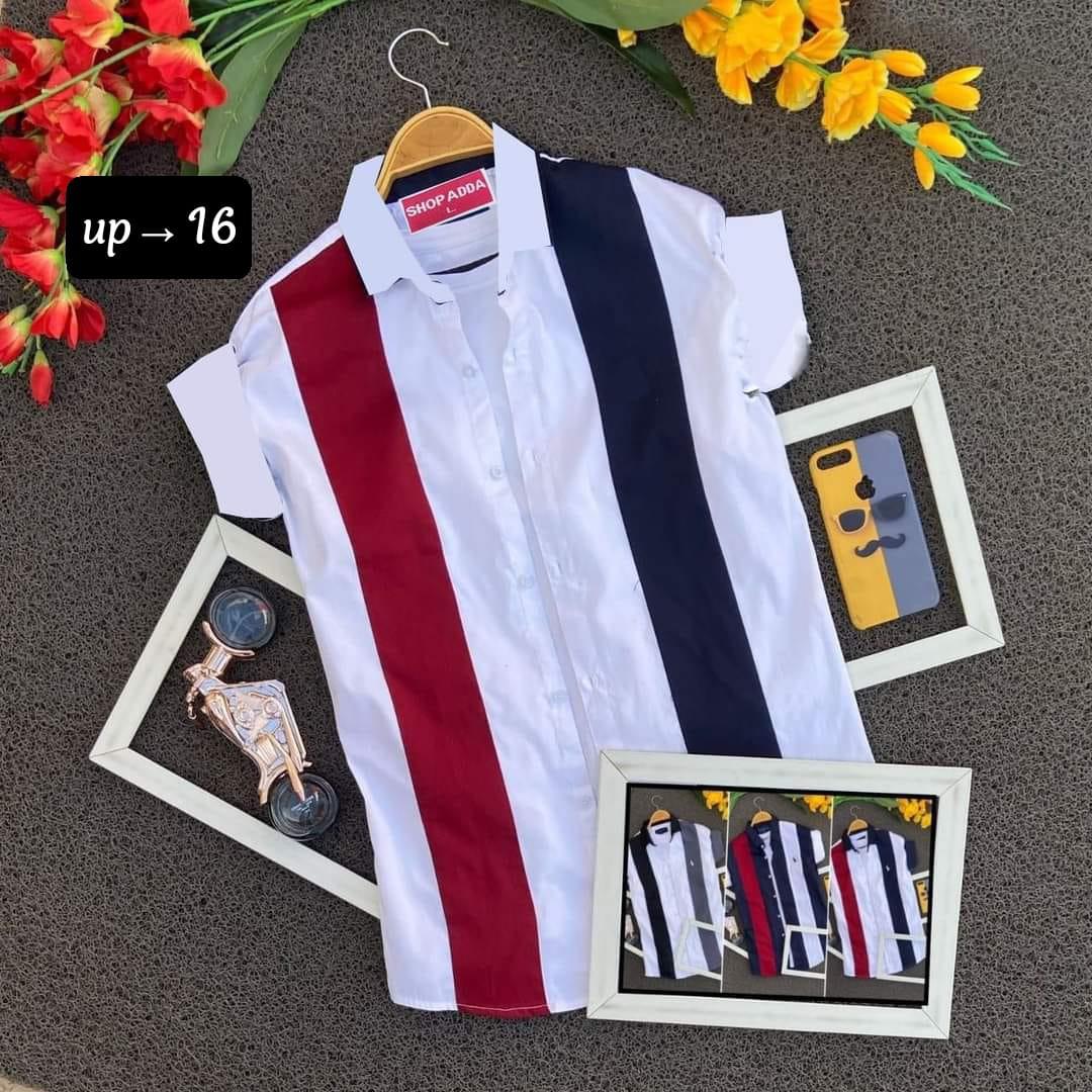 Solid collar shirt