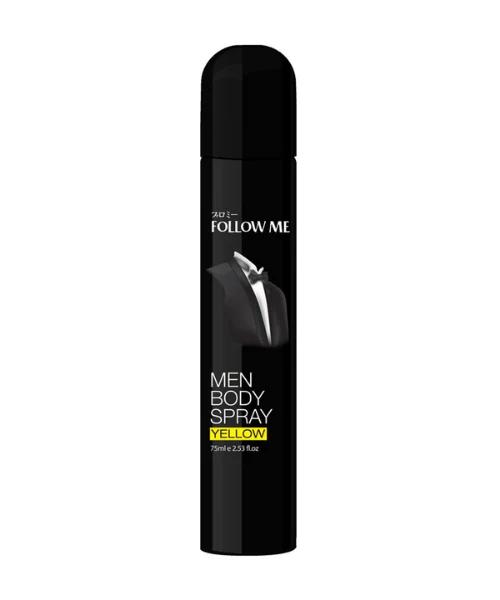 Follow Me Men Body Spray 75ml -Yellow
