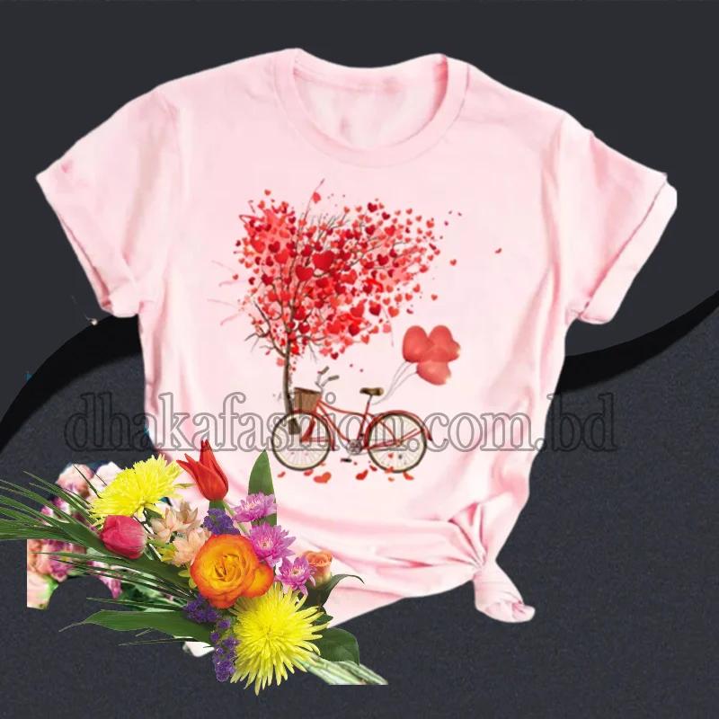 Round neck T-shirt for women