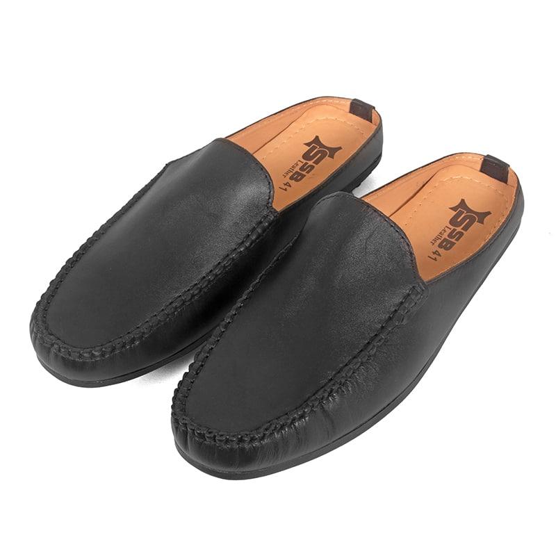 Men’s Black Leather Sandal