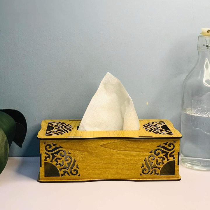Wooden Tissue Box