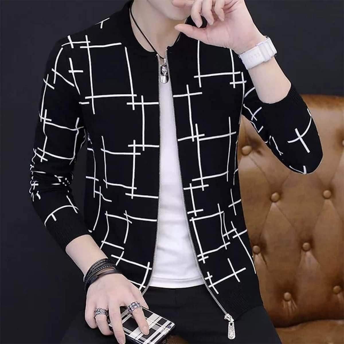 stylish-casual-hoodie Black & White