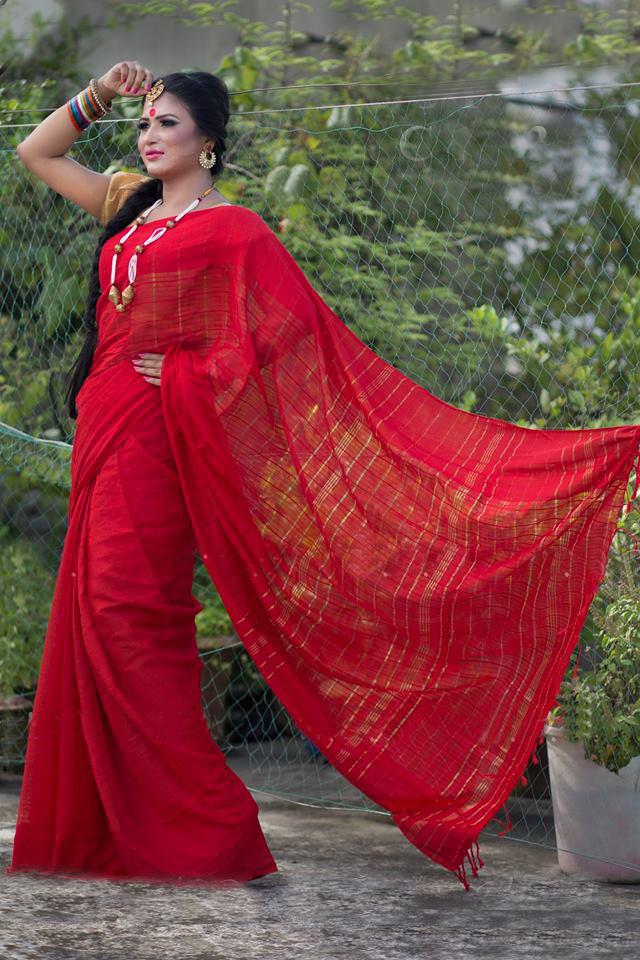 Tangail Jhum Silk Taat Sharee