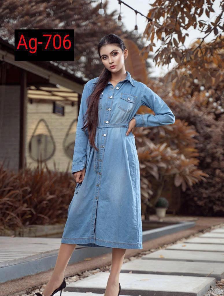 Ladies Denim Kurti