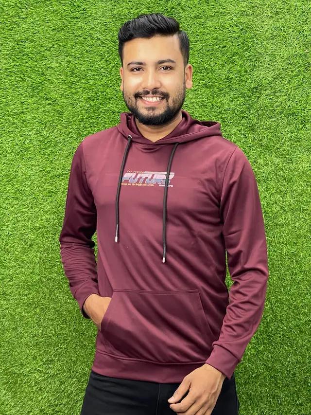 Men's Maroon Hoodies
