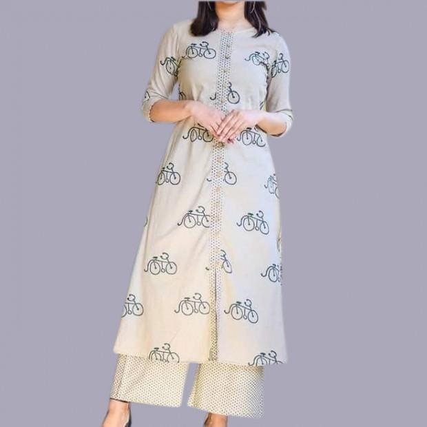 Ladies Block Printed 2 Peice