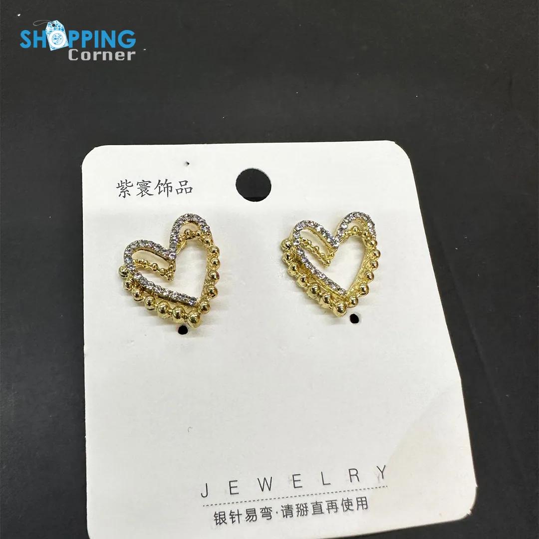 Zircon Pearl Stud Earrings