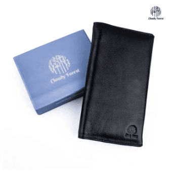 Cloudy Forest Long Bifold Checkbook Wallet Money Bag  wallet for men