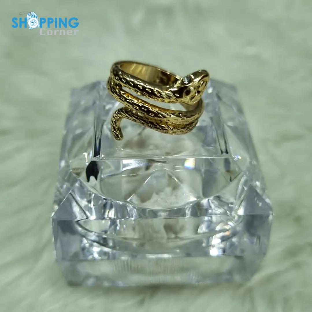 Adjustable Golden Snake Ring