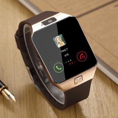 DZ09 Sim Supported smart watch-golden