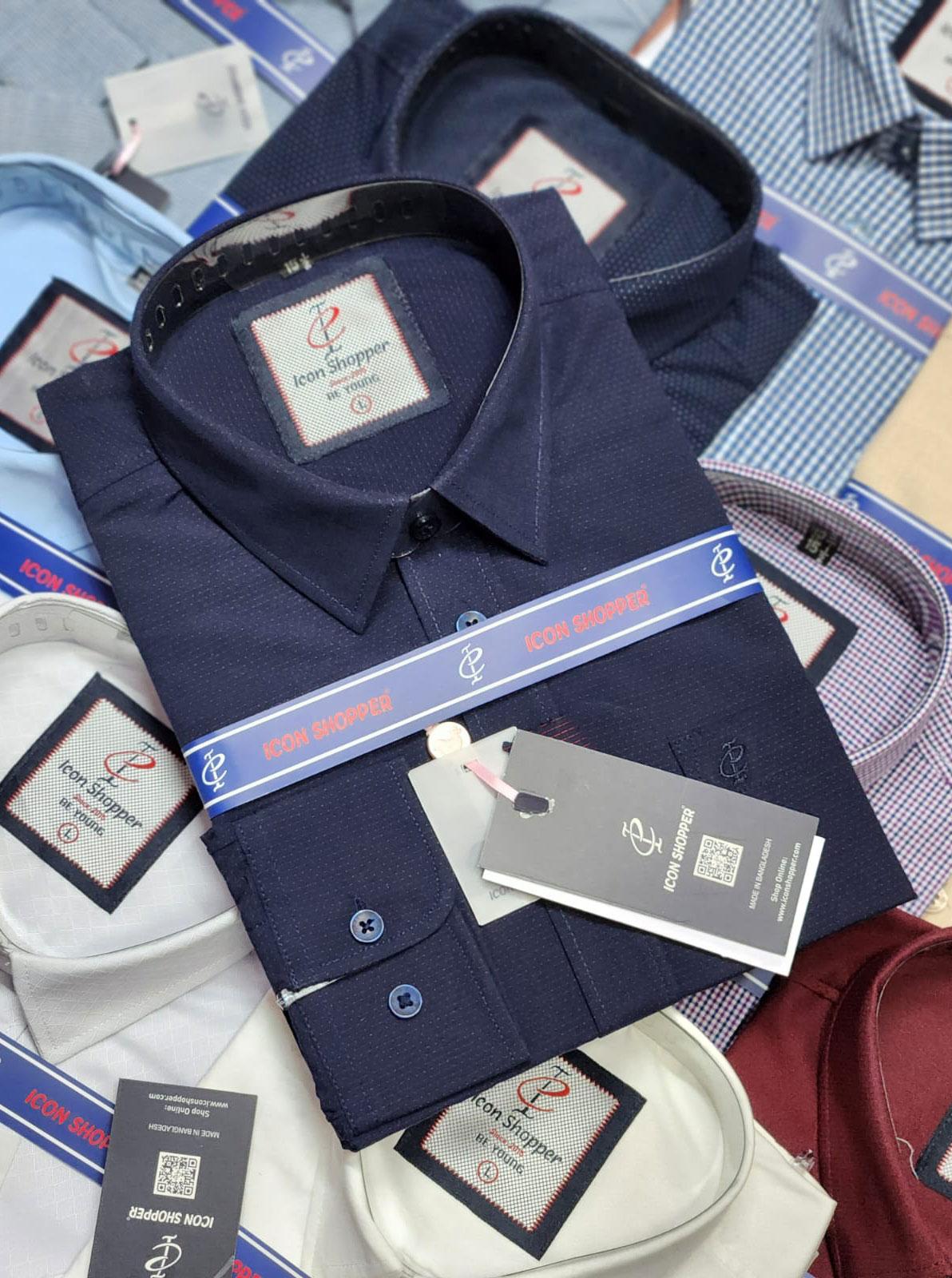 Icon Blue Full Sleeve Shirt Premium Shirt