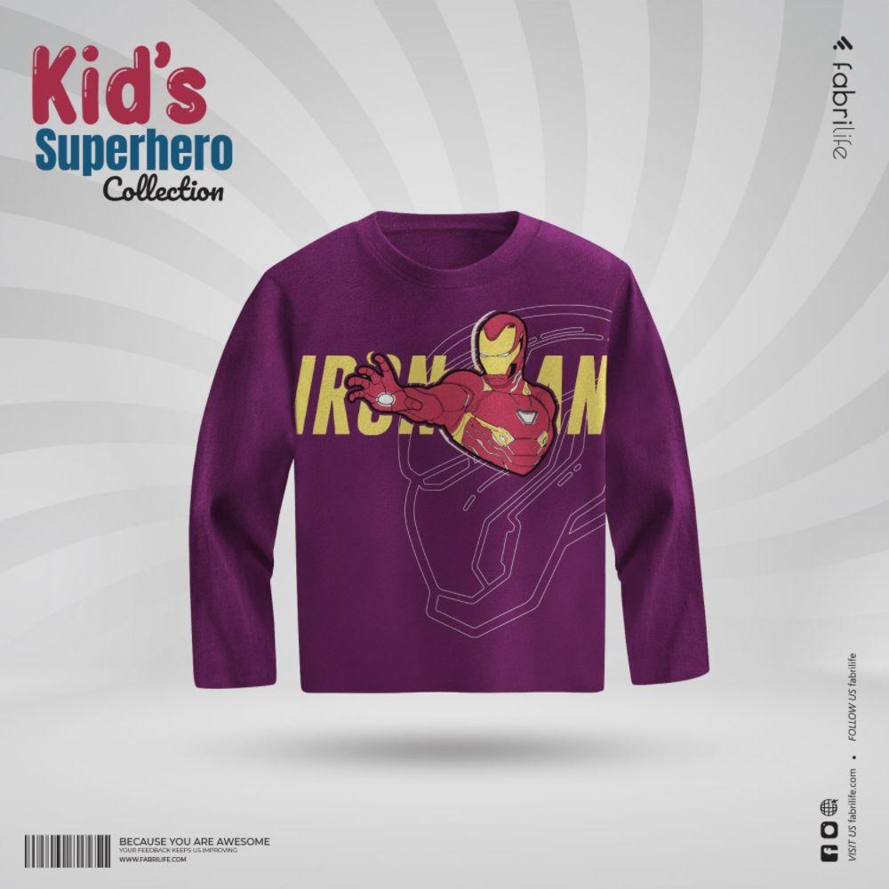 Kids Premium Full Sleeve T-Shirt - Ironman
